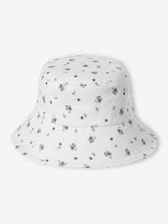Floral Capeline-Style Bucket Hat for Girls