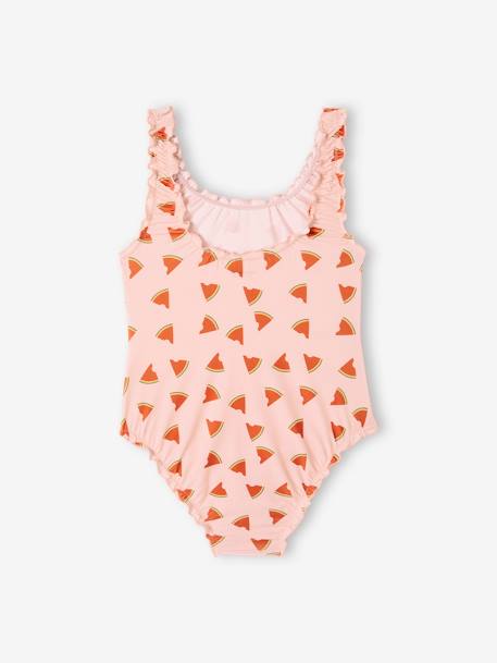 Swimsuit with Watermelon Prints for Girls printed pink 