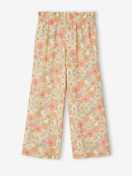 Floral Print Trousers ecru+multicoloured+pale yellow 