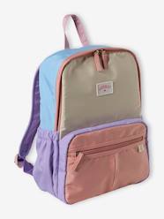 -Retro Colourblock Backpack for Girls