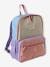 Retro Colourblock Backpack for Girls lilac 