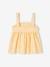 Embroidered Cotton Gauze Blouse for Girls pastel yellow 