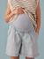 Paperbag-Effect Denim Jeans for Maternity, ENVIE DE FRAISE bleached denim 
