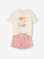 Girls-Sets-T-Shirt & Shorts, "Flower Power" for Girls