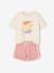 T-Shirt & Shorts, 'Flower Power' for Girls soft lilac 