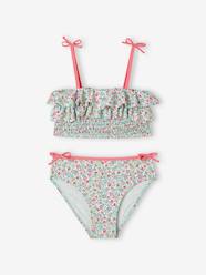 Girls-Swimwear-Bikini with Floral Print for Girls