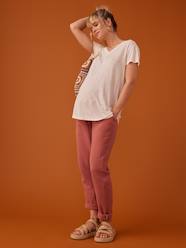 -Paperbag-Style Trousers in Cotton Gauze for Maternity, by ENVIE DE FRAISE