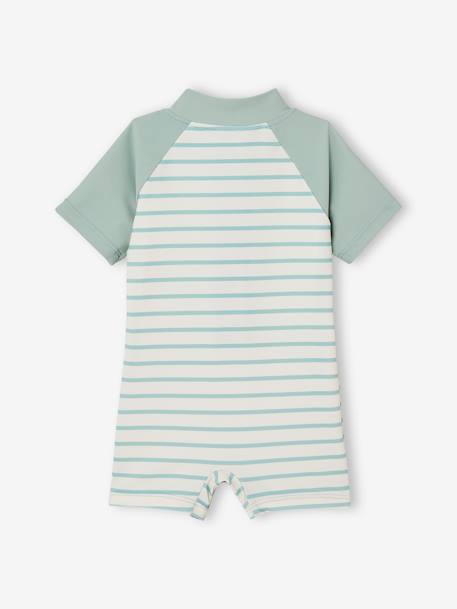 UV Protection Swimsuit for Baby Boys sage green 