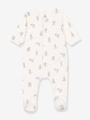 Rabbits Sleepsuit in Tubique for Babies, by Petit Bateau