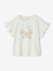 Girls-Tops-T-Shirt with Sequinned Motif for Girls