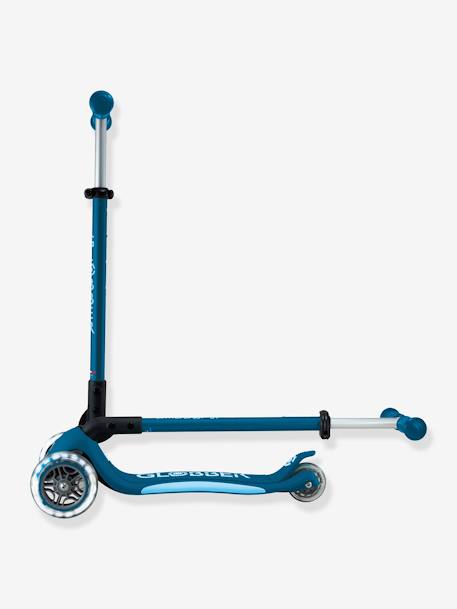 Primo Foldable Lights 3-Wheel Scooter - GLOBBER petrol blue+rose 