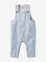 -Striped Dungarees for Babies by CYRILLUS
