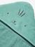 Bath Cape, Essentials for Babies, in recycled cotton green+sandy beige 