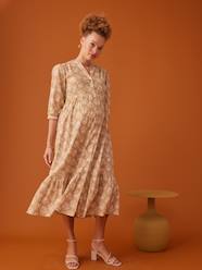 Maternity-Dresses-Long Buttoned Bohemian Style Dress, by ENVIE DE FRAISE
