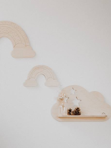 Cloud with Stars Shelf, by LES PETITES HIRONDELLES wood 