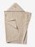 Bath Cape, Essentials for Babies, in recycled cotton green+sandy beige 