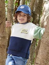 Boys-Cardigans, Jumpers & Sweatshirts-Sweatshirts & Hoodies-Hooded Colourblock Sweatshirt for Boys