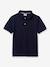 Polo Shirt in Organic Cotton for Boys, by CYRILLUS navy blue 