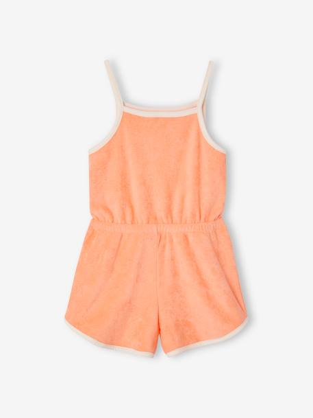 Jumpsuit in French Terry for Girls peach 