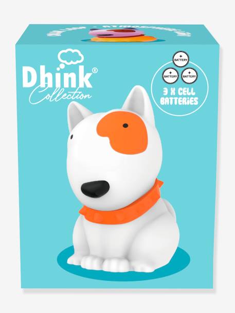 Mini Dog Night Light - DHINK KONTIKI printed white 
