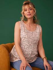 Maternity-Top with Iridescent Flower Prints for Maternity by ENVIE DE FRAISE