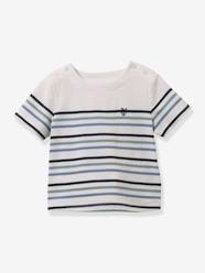 Baby-T-shirts & Roll Neck T-Shirts-T-Shirts-Striped T-Shirt in Organic Cotton for Babies, by Cyrillus