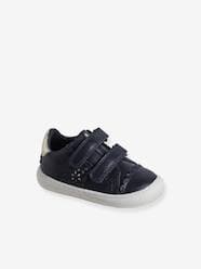 Shoes-Girls Footwear-Trainers-Hook-&-Loop Trainers in Leather for Babies