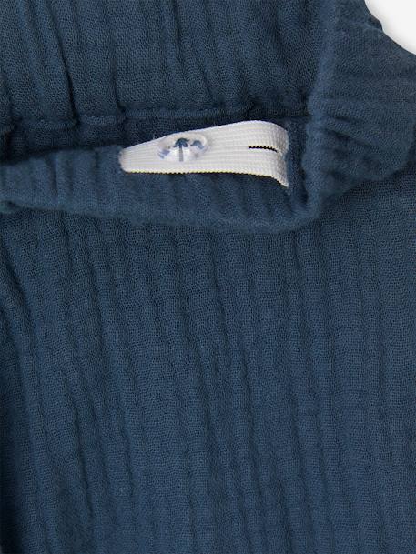 Cotton Gauze T-Shirt & Shorts Combo for Boys night blue 