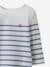 Sailor-Like Top in Organic Cotton for Babies, by CYRILLUS striped blue 