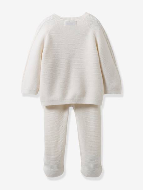 Combo in Organic Cotton & Wool for Babies, by CYRILLUS ecru 