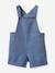 Linen & Cotton Dungarees for Babies by CYRILLUS grey blue 