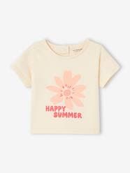 Baby-T-shirts & Roll Neck T-Shirts-Short Sleeve T-Shirt, "Happy Summer", for Babies