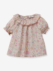 Girls-Blouses, Shirts & Tunics-Blouse in Liberty Alicia Chintz Fabric for Girls, by CYRILLUS