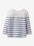 Sailor-Like Top in Organic Cotton for Babies, by CYRILLUS striped blue 