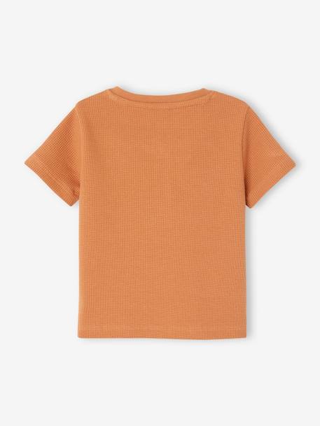 Honeycomb Grandad-Style T-Shirt for Babies camel+GREEN MEDIUM SOLID+sky blue 