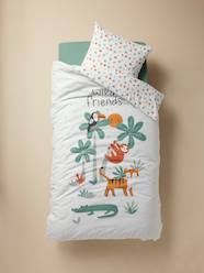 Bedding & Decor-Child's Bedding-Duvet Covers-Magicouette Bed Linen Set in Recycled Cotton for Children, Animals