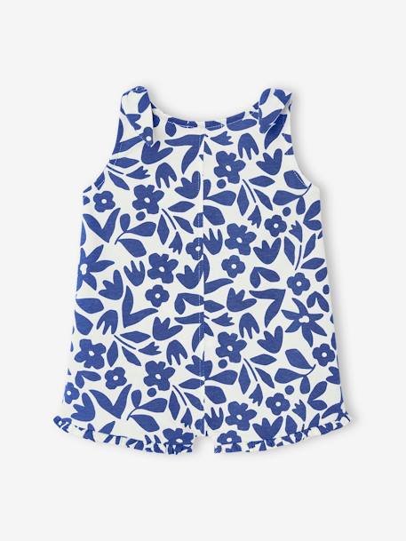 Printed Jumpsuit for Babies old rose+printed blue+rose 