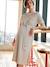 Striped Fleece Dress for Maternity, by ENVIE DE FRAISE ecru 