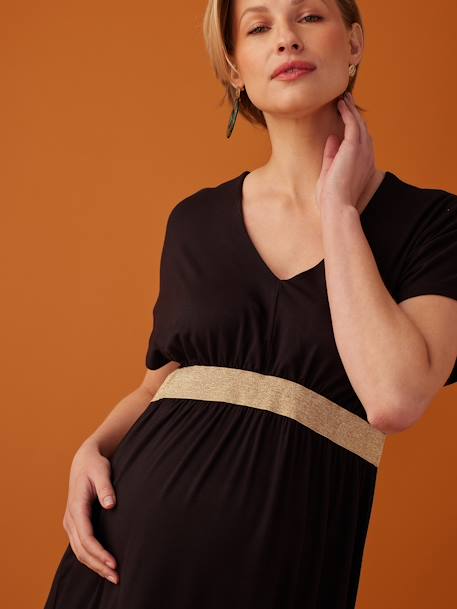 Dress for Maternity, Félicineor by ENVIE DE FRAISE black+terracotta 