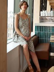 Maternity-Floral Dress with Frilly Straps for Maternity, by ENVIE DE FRAISE