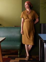Maternity-Dresses-Long Fleece Dress for Maternity by ENVIE DE FRAISE