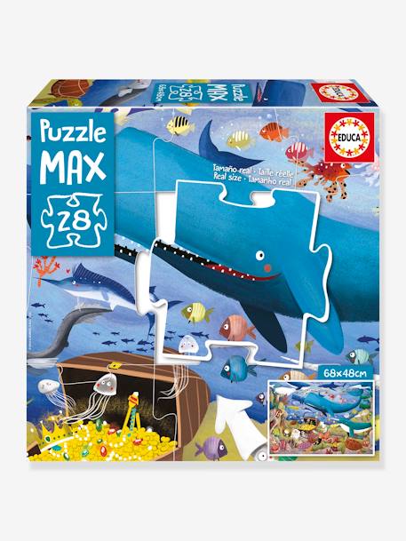28-Piece Max Puzzle, Animals Under the Sea - EDUCA blue 