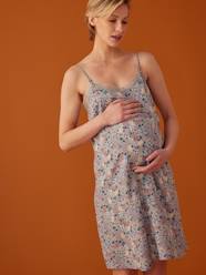 Maternity-Nightwear & Loungewear-Strappy Nightie with Floral Print, by Envie de Fraise