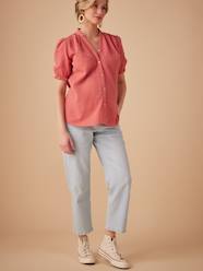 Maternity-Blouses, Shirts & Tunics-Cotton Gauze Blouse for Maternity by ENVIE DE FRAISE