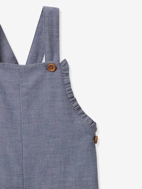 Dungarees in Chambray for Babies, by CYRILLUS blue 