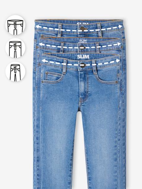 Slim morphological jeans for boy size large Dark Blue+Dark Grey+Denim Blue+denim grey+double stone 