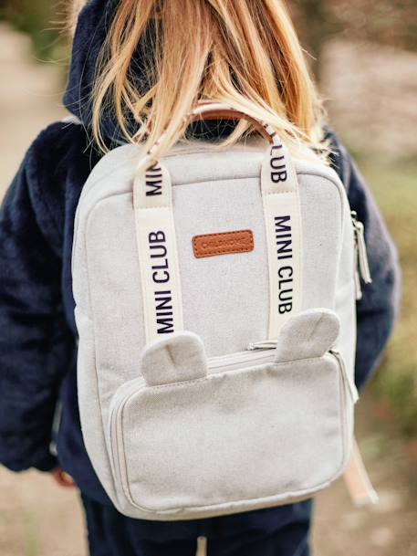 Mini Club Backpack in Canvas, by CHILDHOME white 