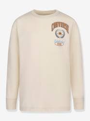 Boys-Tops-T-Shirts-Collegiate Sport Stack Ls Top for Children by CONVERSE, in Organic Cotton
