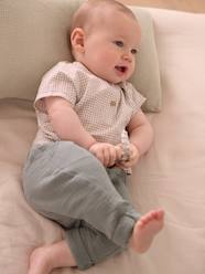 Baby-Outfits-T-Shirt + Cotton Gauze Trouser Ensemble for Newborn Babies