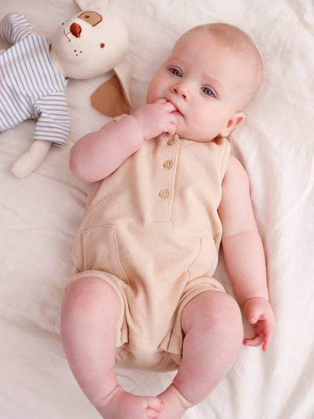 Playsuit for Newborn Babies beige 